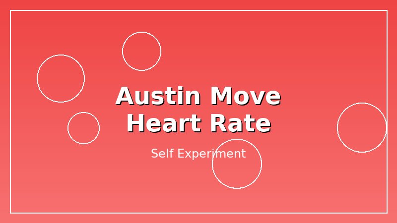 I Moved to Austin and My Resting Heart Rate Changed